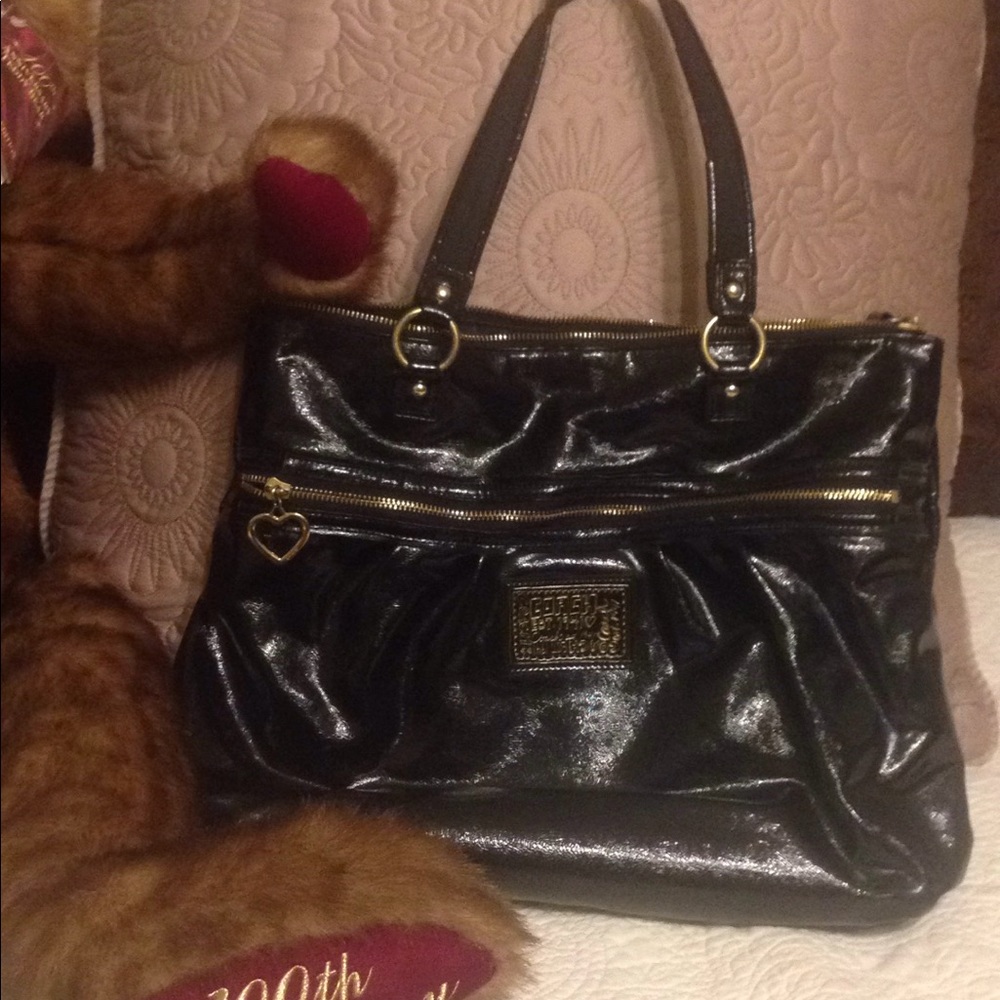 Vintage Coach Patent Leather Purse